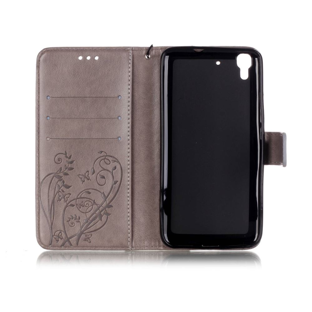 HUAWEI Y6 Case Premium Leather Embossing wallet leather case HUAWEI Y6 Case Premium Leather Embossing wallet leather case