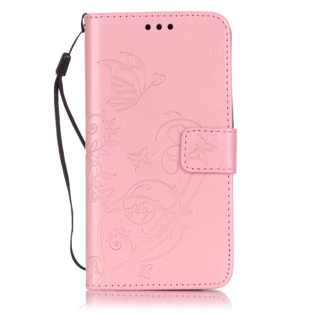 HUAWEI Y6 Case Premium Leather Embossing wallet leather case