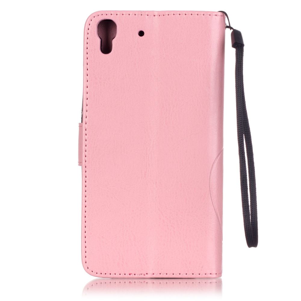 HUAWEI Y6 Case Premium Leather Embossing wallet leather case