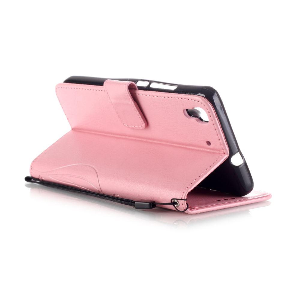 HUAWEI Y6 Case Premium Leather Embossing wallet leather case