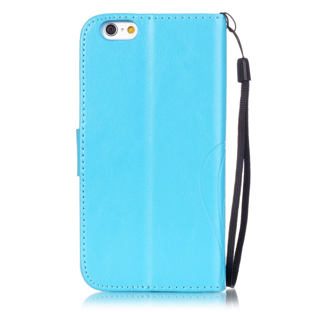 iPhone 6 6S Premium Leather Embossing wallet Folio case