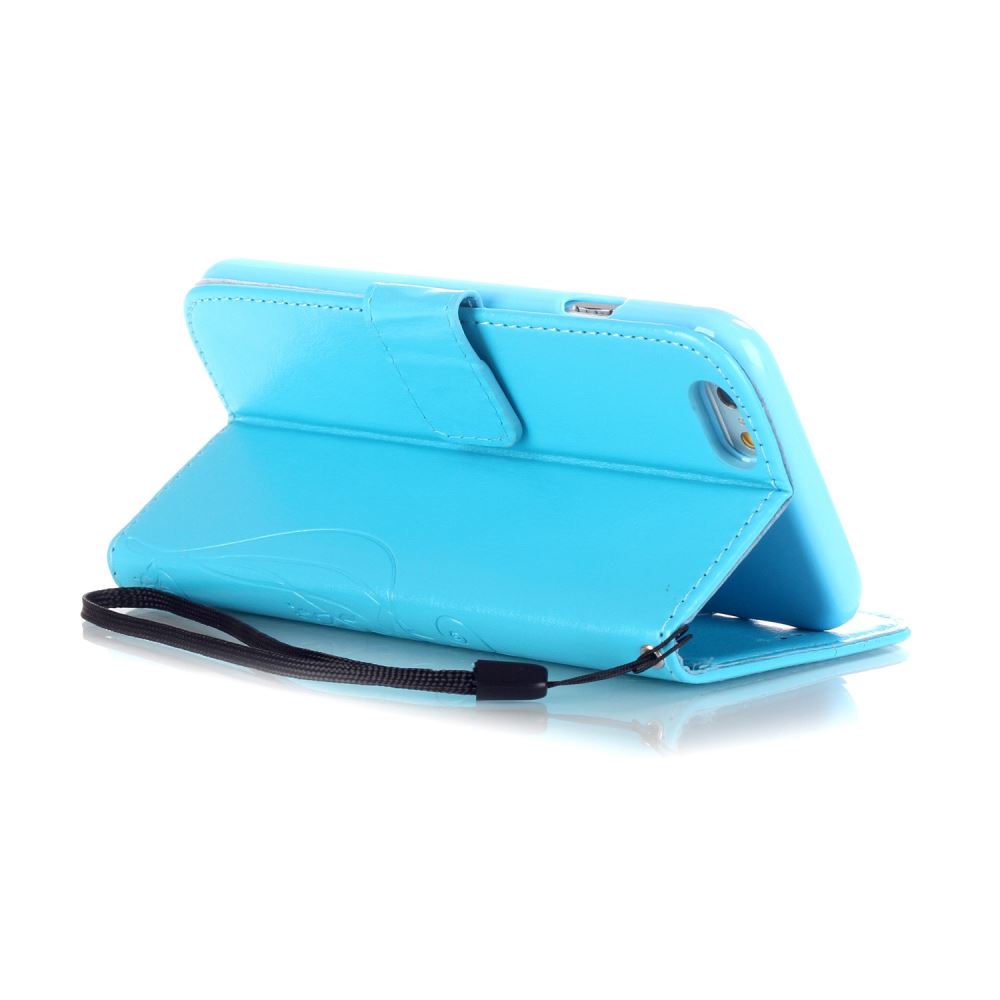 iPhone 6 6S Premium Leather Embossing wallet Folio case
