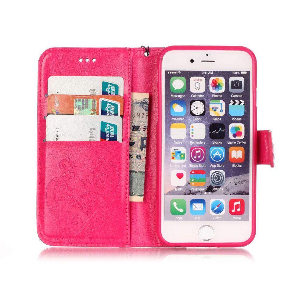 iPhone 6 6S Premium Leather Embossing wallet Folio case iPhone 6 6S Premium Leather Embossing wallet Folio case