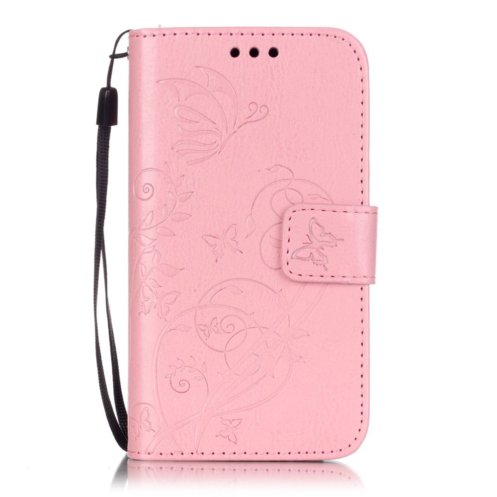 Galaxy J1 ACE Case Premium Leather Embossing wallet Folio case