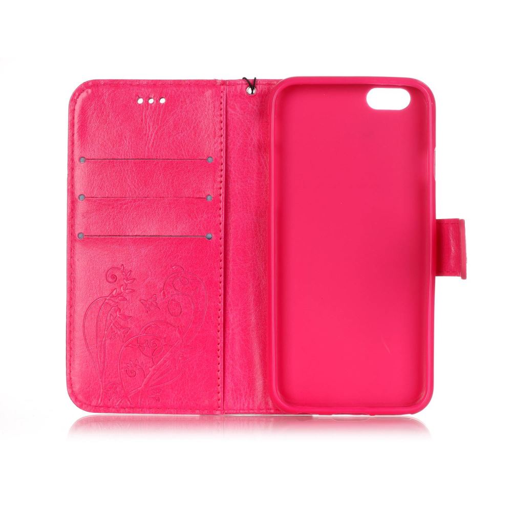 iPhone 6 6S Plus case Premium Leather Embossing wallet Folio case