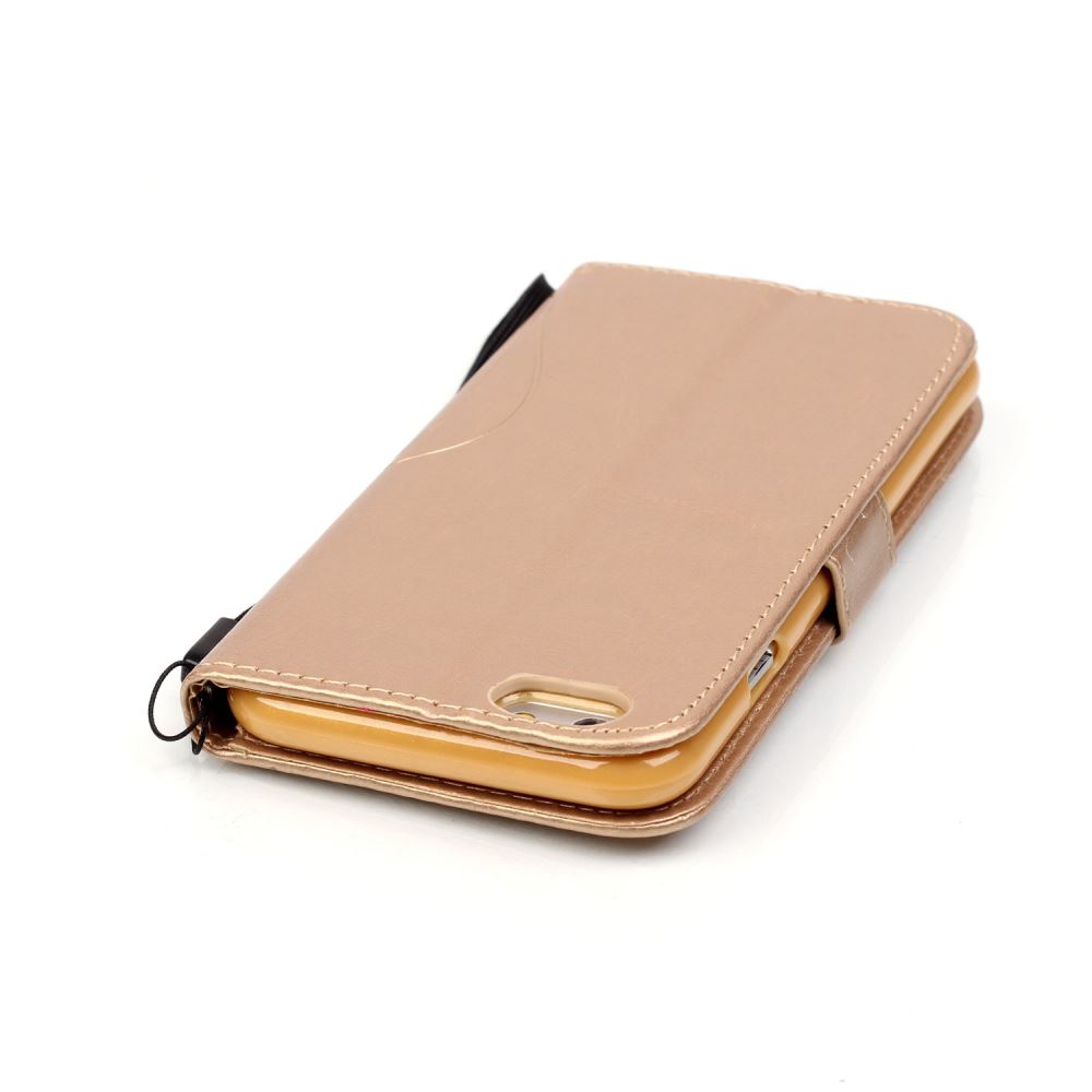 iPhone 6 6S Plus case Premium Leather Embossing wallet Folio case