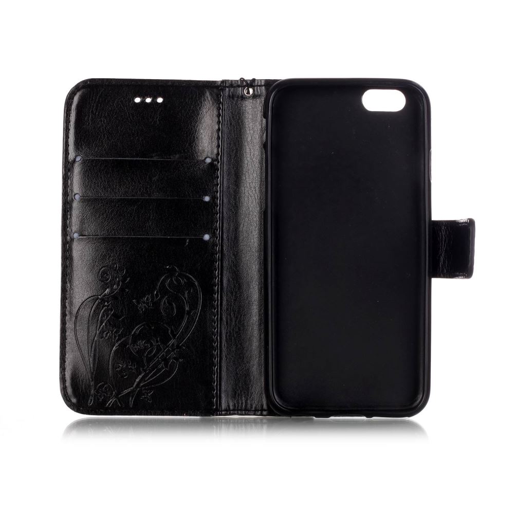 iPhone 6 6S Plus case Premium Leather Embossing wallet Folio case