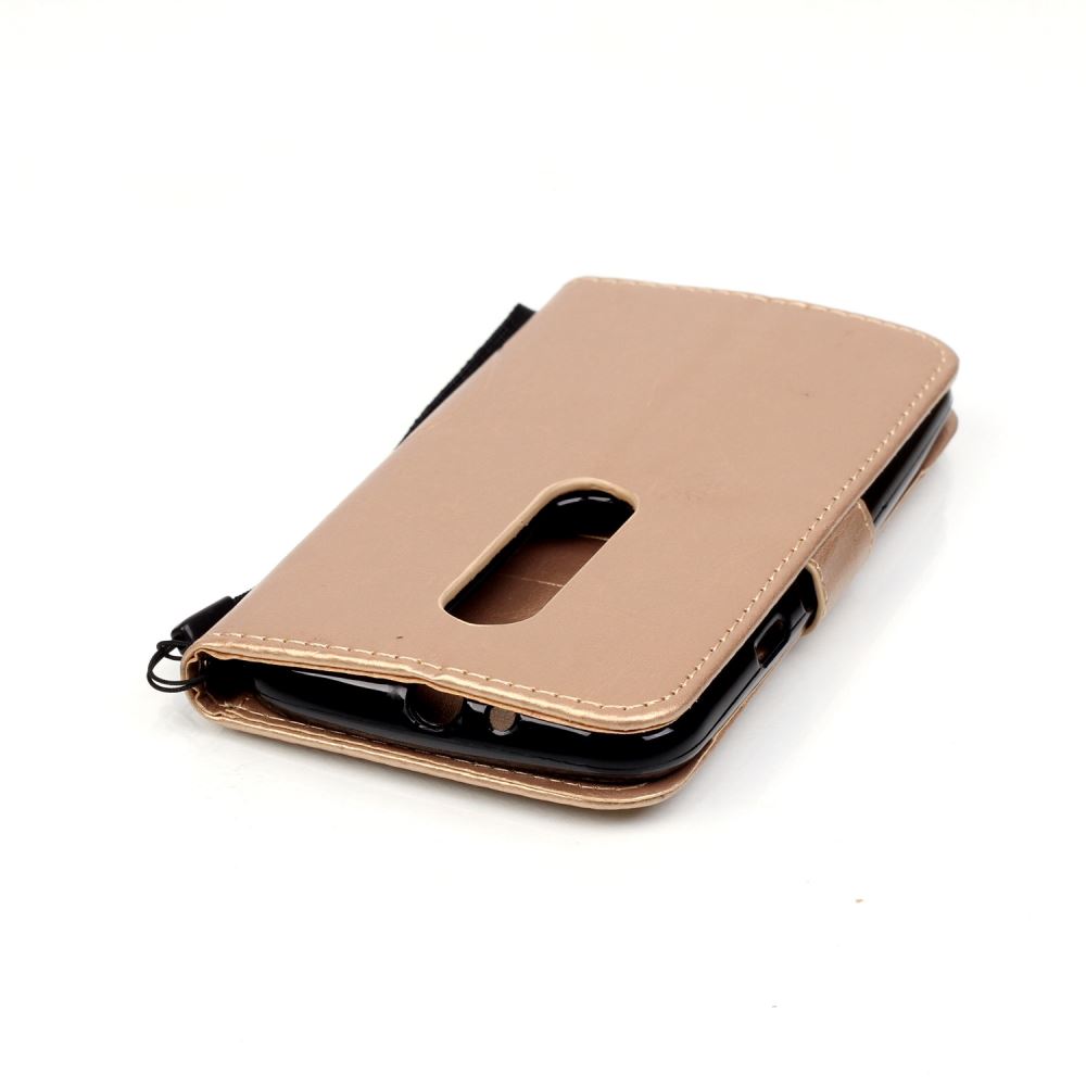 MOTO G3 case Premium leather Embossing  wallet flip case MOTO G 3rd Gen
