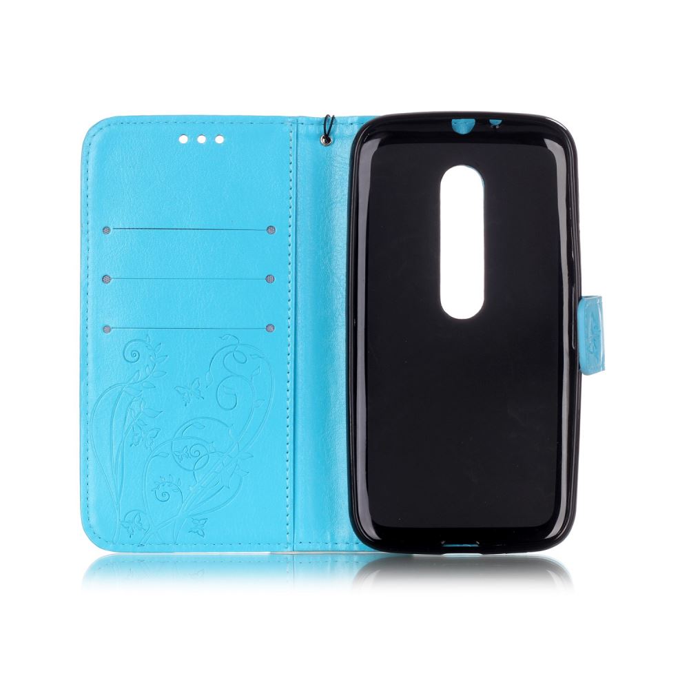 MOTO G3 case Premium leather Embossing  wallet flip case MOTO G 3rd Gen