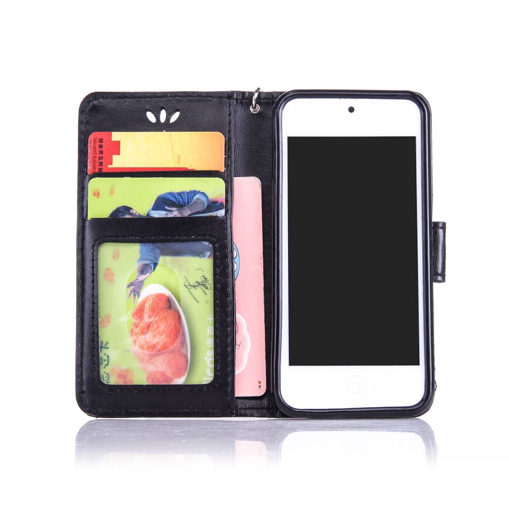 iPod Touch 6 leather full cash ID wallet case printed iPod Touch 6 leather full cash ID wallet case printed