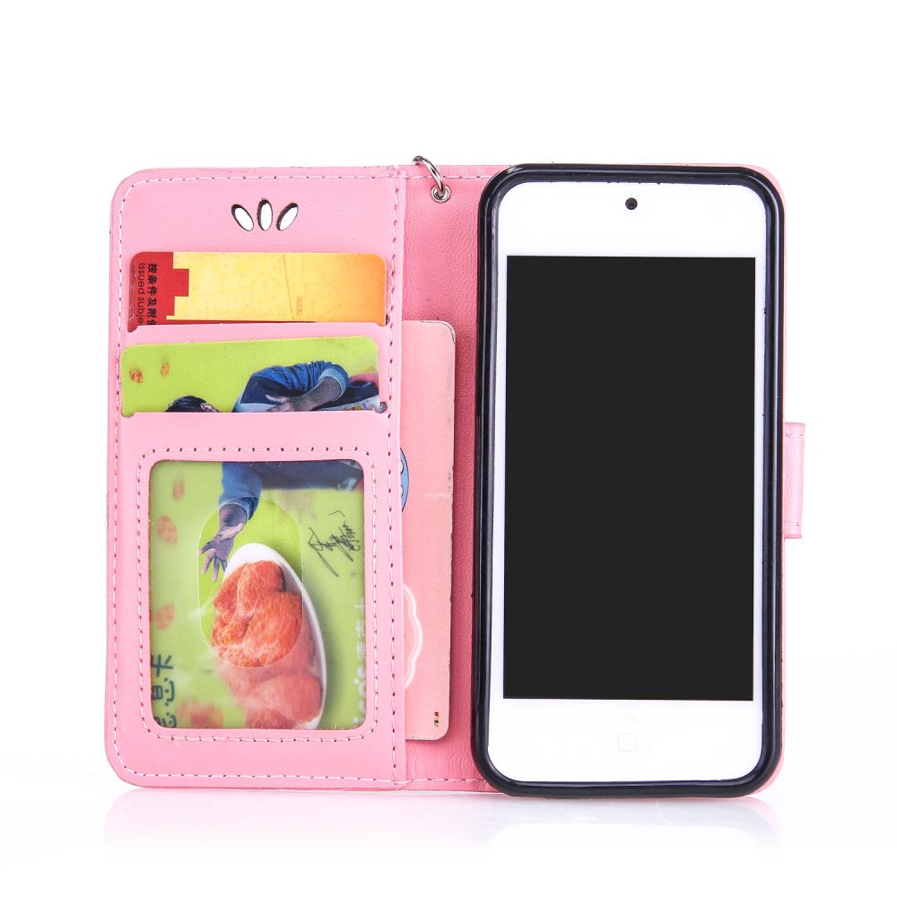 iPod Touch 6 leather full cash ID wallet case printed iPod Touch 6 leather full cash ID wallet case printed