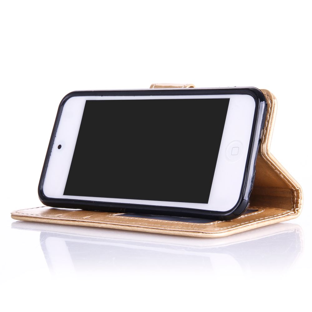 iPod Touch 6 leather full cash ID wallet case printed iPod Touch 6 leather full cash ID wallet case printed