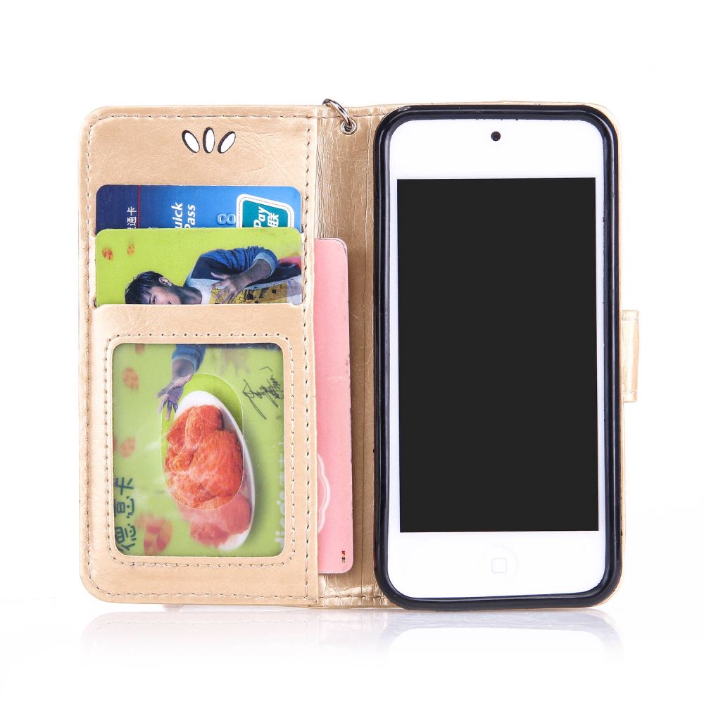 iPod Touch 6 leather full cash ID wallet case printed iPod Touch 6 leather full cash ID wallet case printed