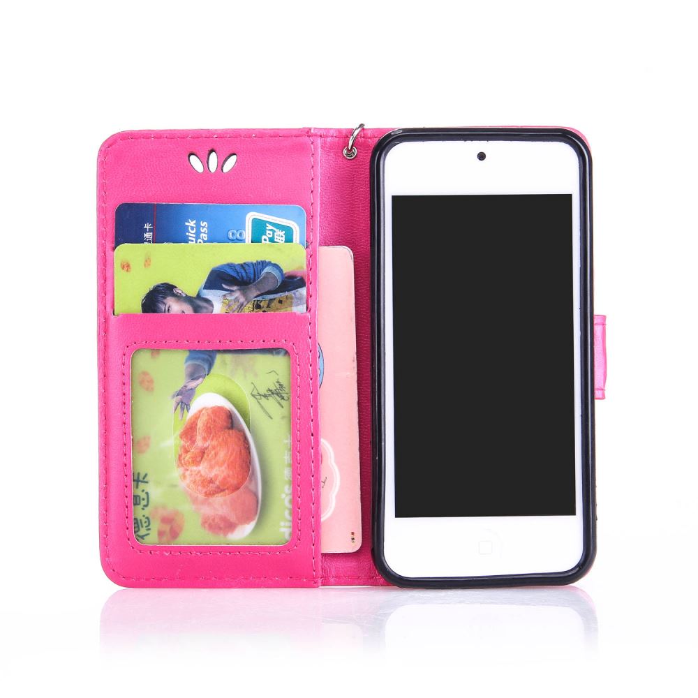 iPod Touch 6 leather full cash ID wallet case printed iPod Touch 6 leather full cash ID wallet case printed