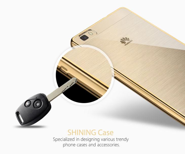 Huawei P8 case Glaring Slim Soft TPU Gel Plating Bumper cover case