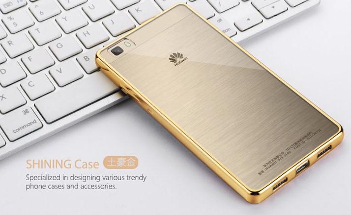 Huawei P8 case Glaring Slim Soft TPU Gel Plating Bumper cover case