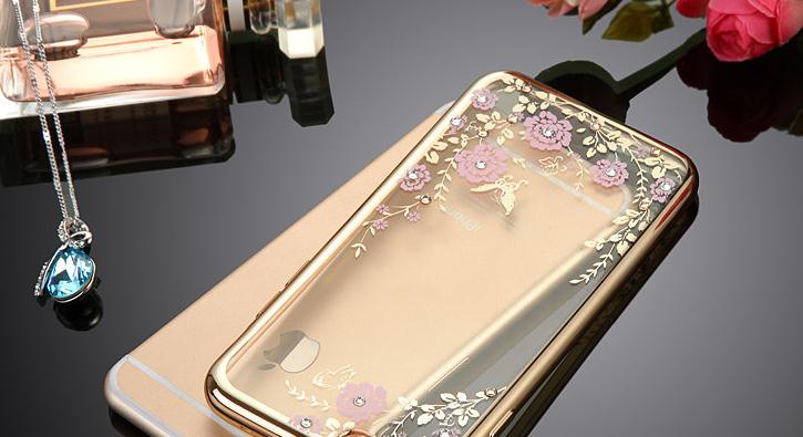 iPhone 6 6s Plus Case soft gel tpu luxury bling shiny floral case