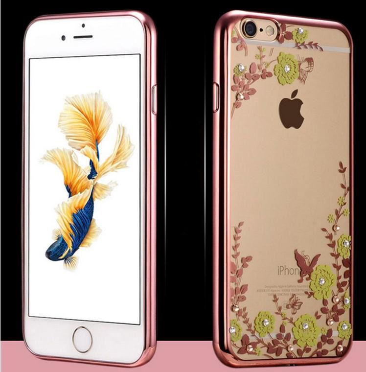 iPhone 6 6s soft gel tpu case luxury bling shiny floral case iPhone 6 6s soft gel tpu case luxury bling shiny floral case