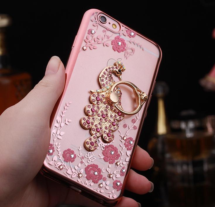 iPhone 5 5s SE Case soft gel tpu luxury bling shiny floral case