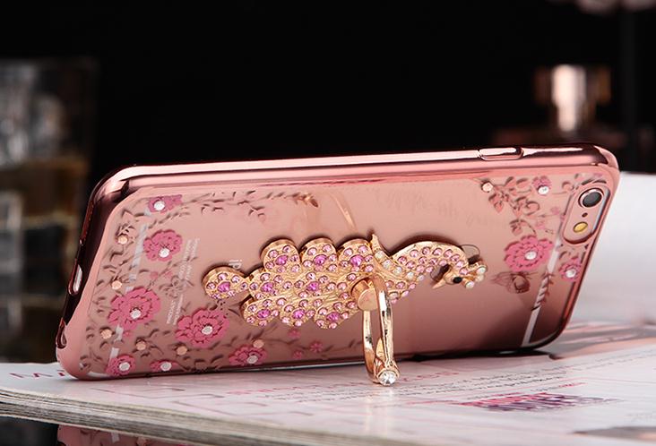 iPhone 5 5s SE Case soft gel tpu luxury bling shiny floral case