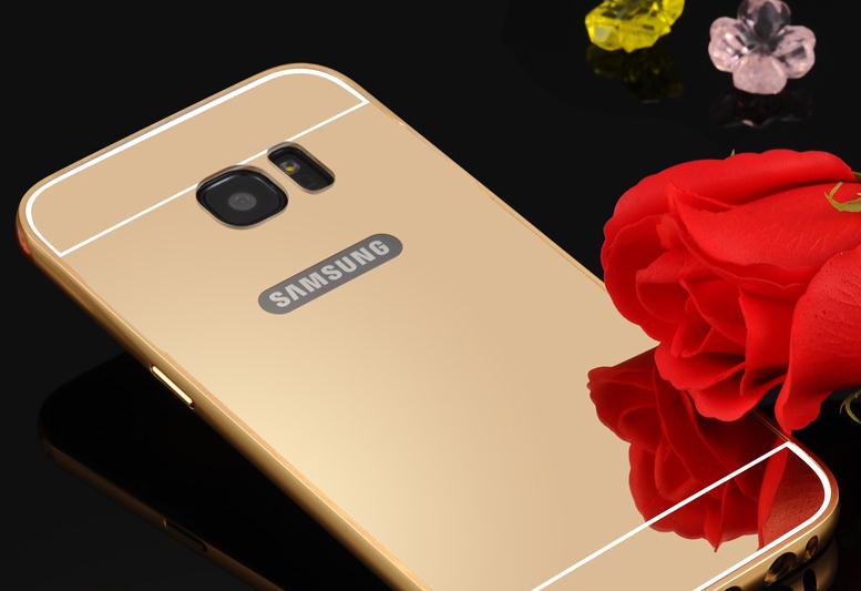 Galaxy S6 Slim Metal bumper with mirror back cover case Galaxy S6 Slim Metal bumper with mirror back cover case