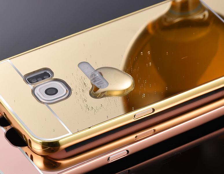 Galaxy S6 Slim Metal bumper with mirror back cover case Galaxy S6 Slim Metal bumper with mirror back cover case