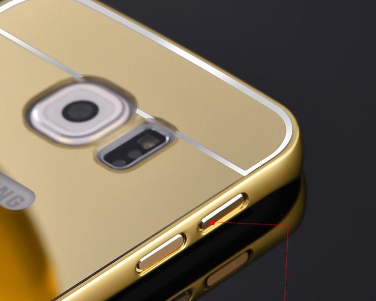 Galaxy S6 Slim Metal bumper with mirror back cover case Galaxy S6 Slim Metal bumper with mirror back cover case