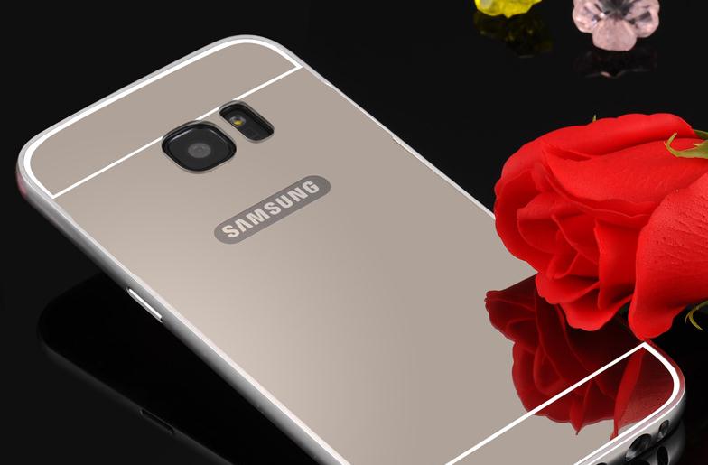 Galaxy S7 Slim Metal bumper with mirror back cover case Galaxy S7 Slim Metal bumper with mirror back cover case