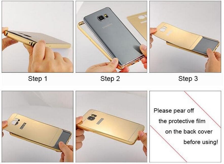 HUAWEI MATE S case Slim Metal bumper with mirror back cover case HUAWEI MATE S case Slim Metal bumper with mirror back cover case