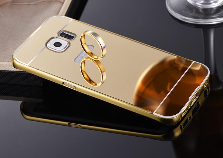Galaxy S7 Edge Slim Metal bumper with mirror back cover case Galaxy S7 Edge Slim Metal bumper with mirror back cover case