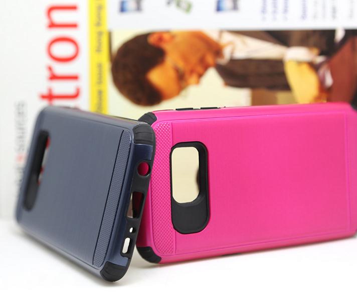 Galaxy S7 case shockproof heavy duty hybrid brushed metal case