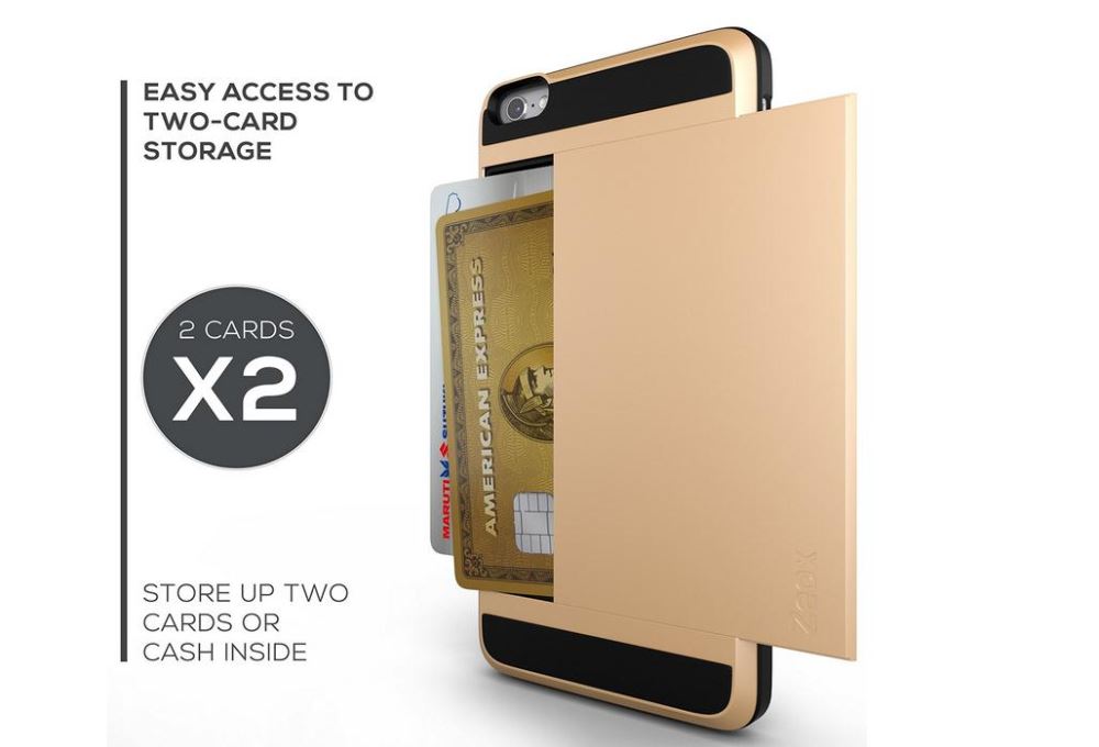 iPhone 7 case impact proof hybrid dual layer card holder cover case