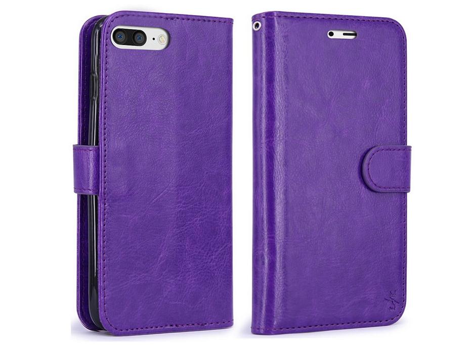 iPhone 7 Plus Case vintage fine leather ID wallet case