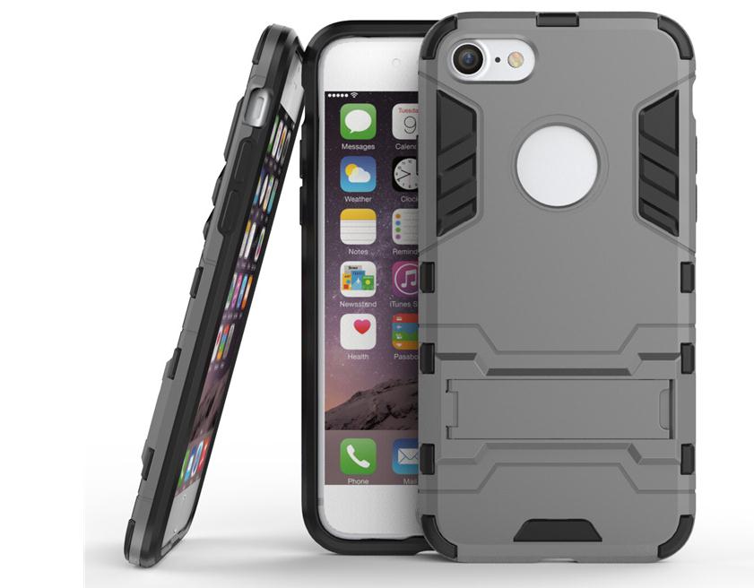 iPhone 7 Case Dual Layer Defender Slim Hybrid Kickstand Case