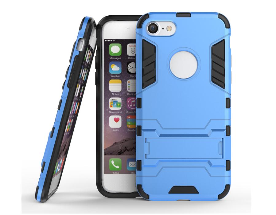 iPhone 7 Case Dual Layer Defender Slim Hybrid Kickstand Case