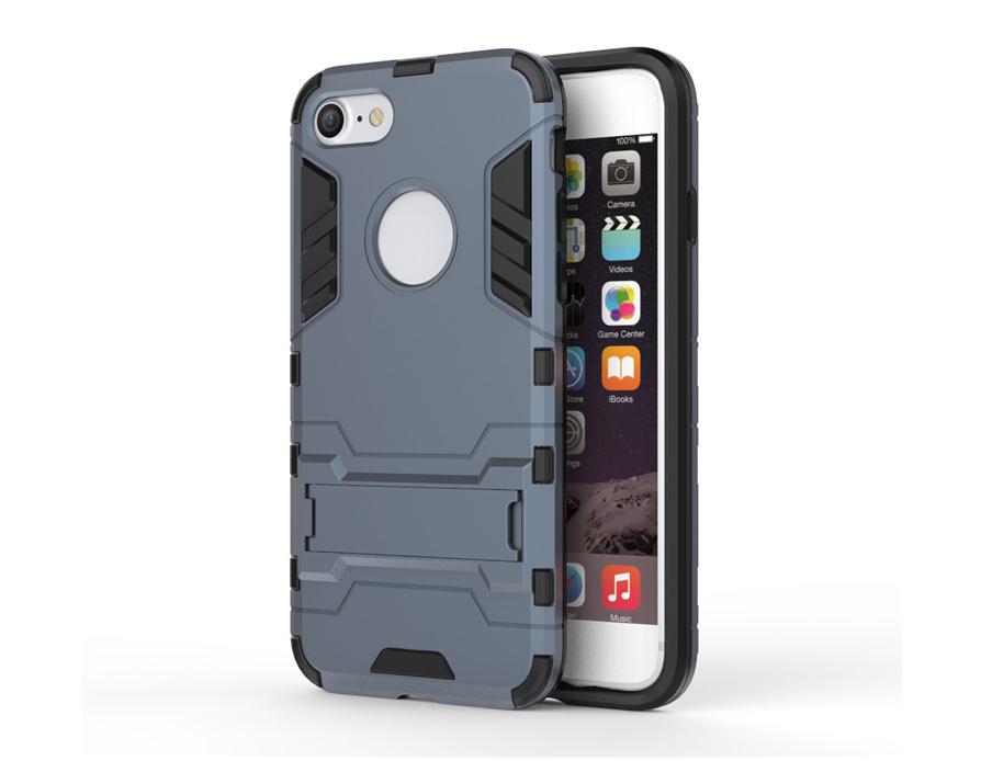iPhone 7 Case Dual Layer Defender Slim Hybrid Kickstand Case