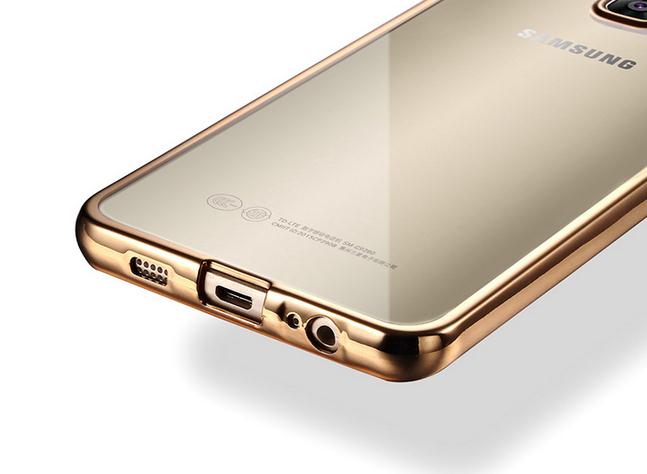 Galaxy S6 Edge case plating bumper with clear gel back cover case Galaxy S6 Edge case plating bumper with clear gel back cover case
