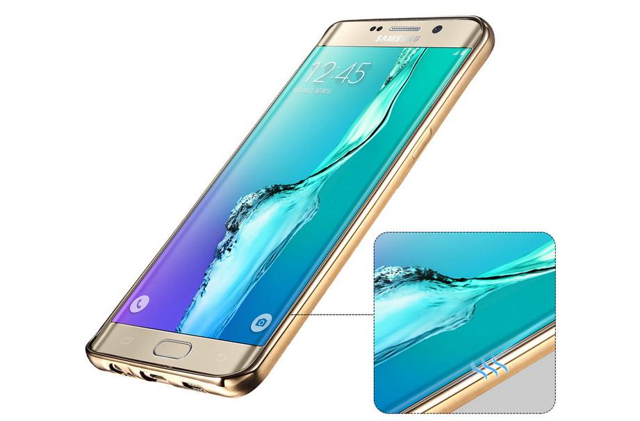 Galaxy S6 Edge case plating bumper with clear gel back cover case Galaxy S6 Edge case plating bumper with clear gel back cover case