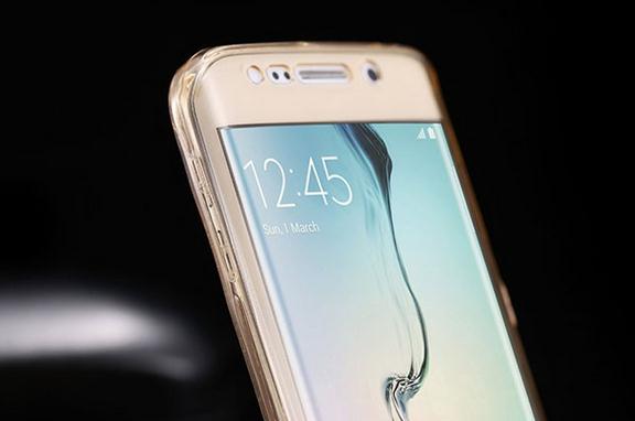 Galaxy s7 case 2 piece transparent full body protector case
