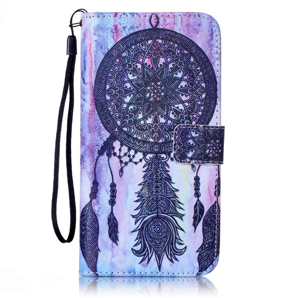 iPhone 7 Plus case wallet leather card holder cover case printed leather