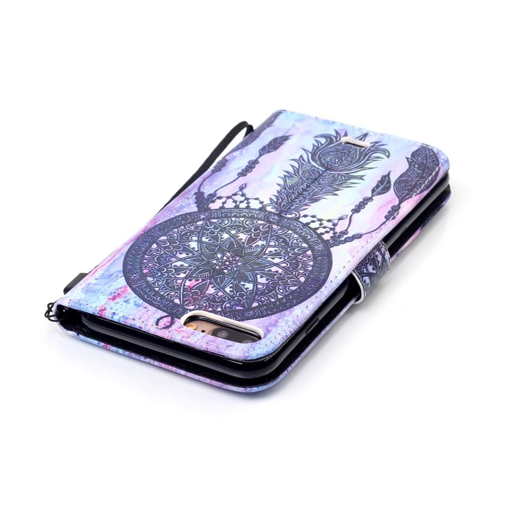 iPhone 7 Plus case wallet leather card holder cover case printed leather