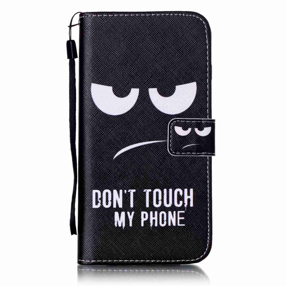 iPhone 7 Plus case wallet leather card holder cover case printed leather