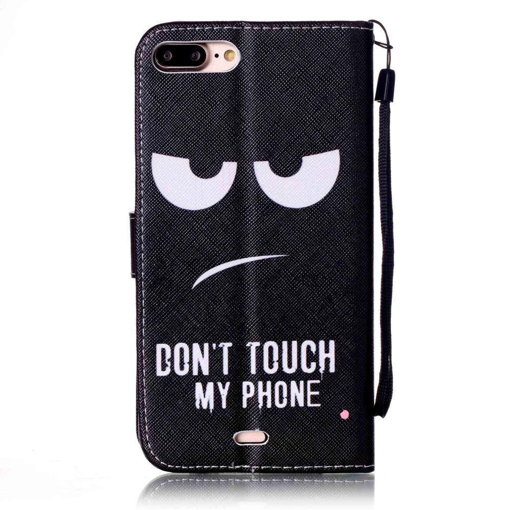 iPhone 7 Plus case wallet leather card holder cover case printed leather