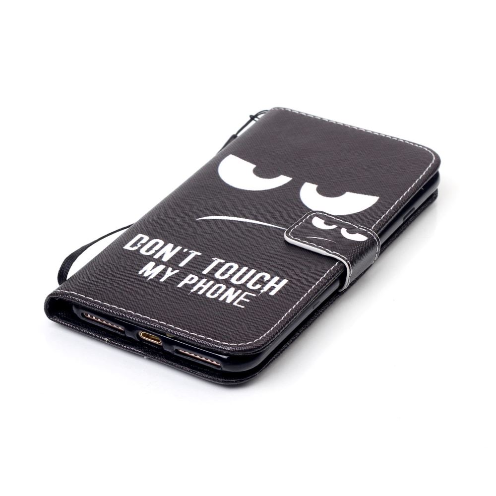 iPhone 7 Plus case wallet leather card holder cover case printed leather