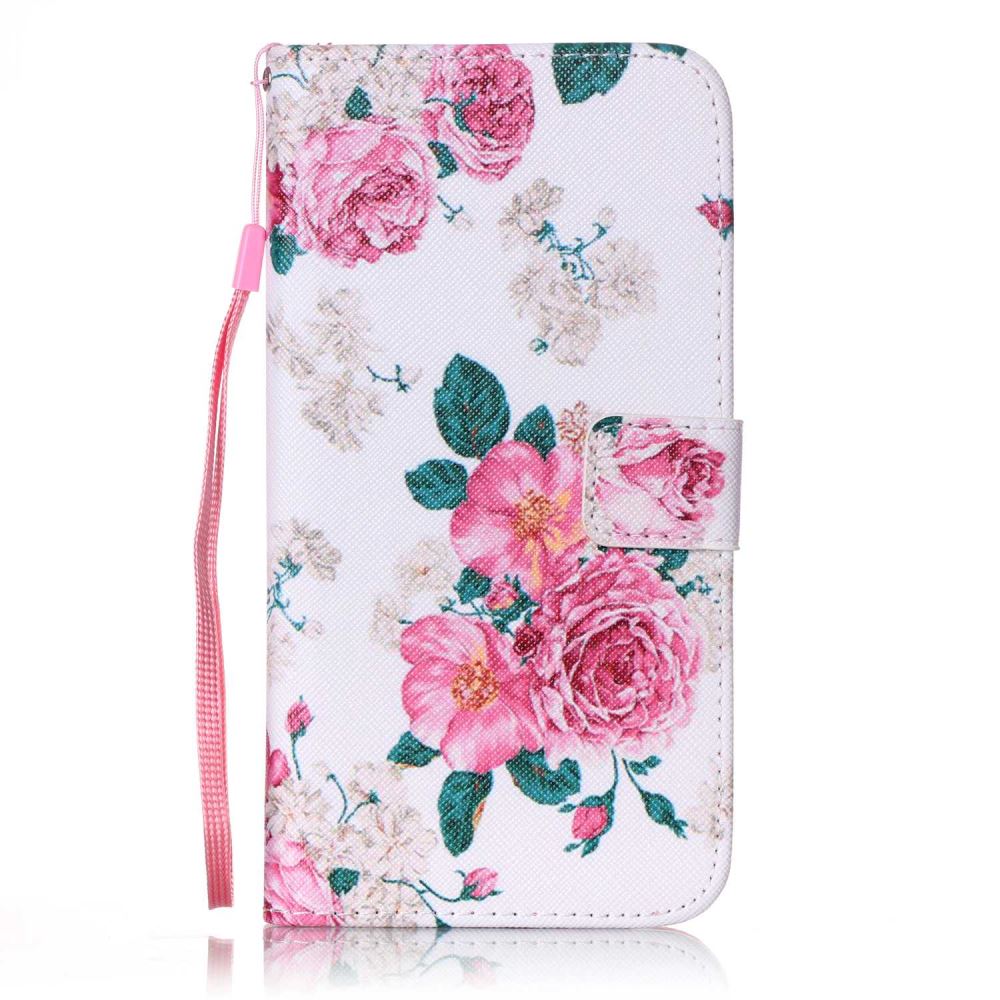 iPhone 7 Plus case wallet leather card holder cover case printed leather