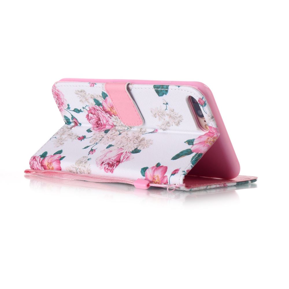 iPhone 7 Plus case wallet leather card holder cover case printed leather