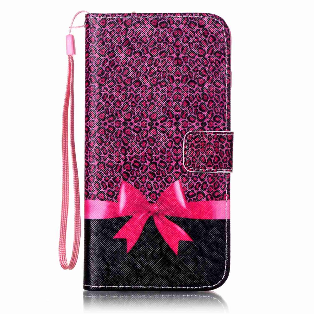 iPhone 7 Plus case wallet leather card holder cover case printed leather