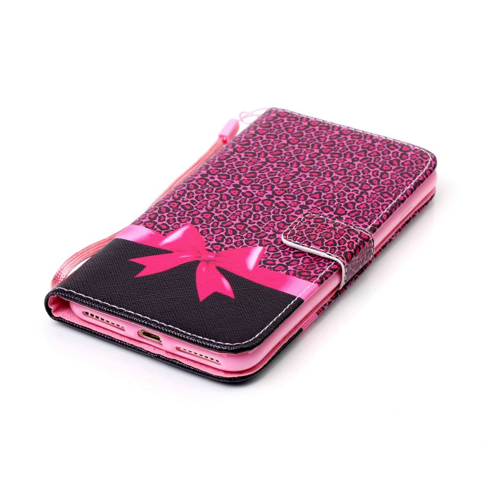 iPhone 7 Plus case wallet leather card holder cover case printed leather