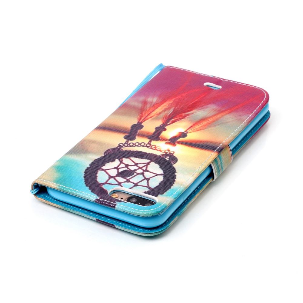 iPhone 7 Plus case wallet leather card holder cover case printed leather