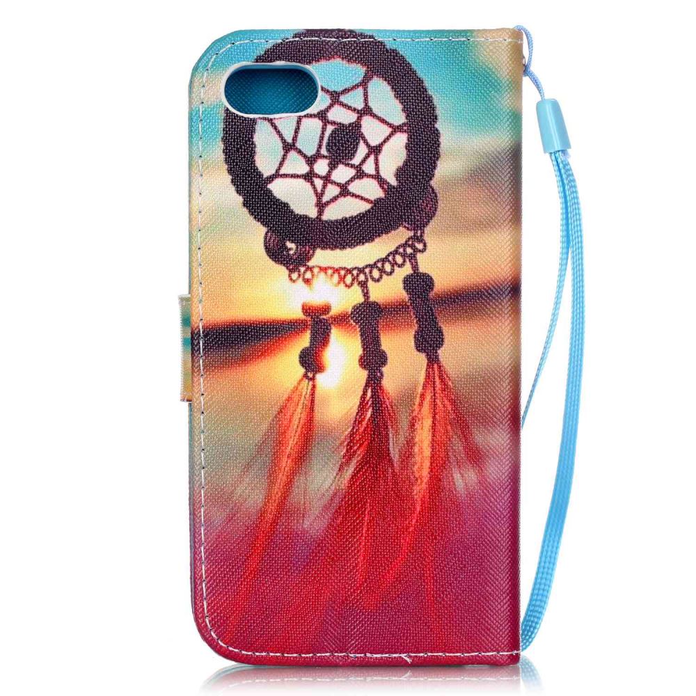 iPhone 7 case wallet leather card holder cover case printed leather